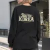 "South Korea Collegiate" Unisex Longsleeve T-shirt | Gildan 2400