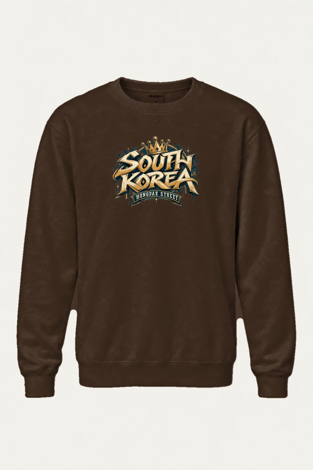 "South Korea Hongdae Street" Heavy Blend Unisex Crewneck Sweatshirt | Gildan 18000