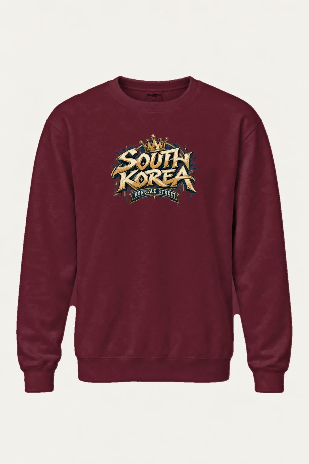 "South Korea Hongdae Street" Heavy Blend Unisex Crewneck Sweatshirt | Gildan 18000