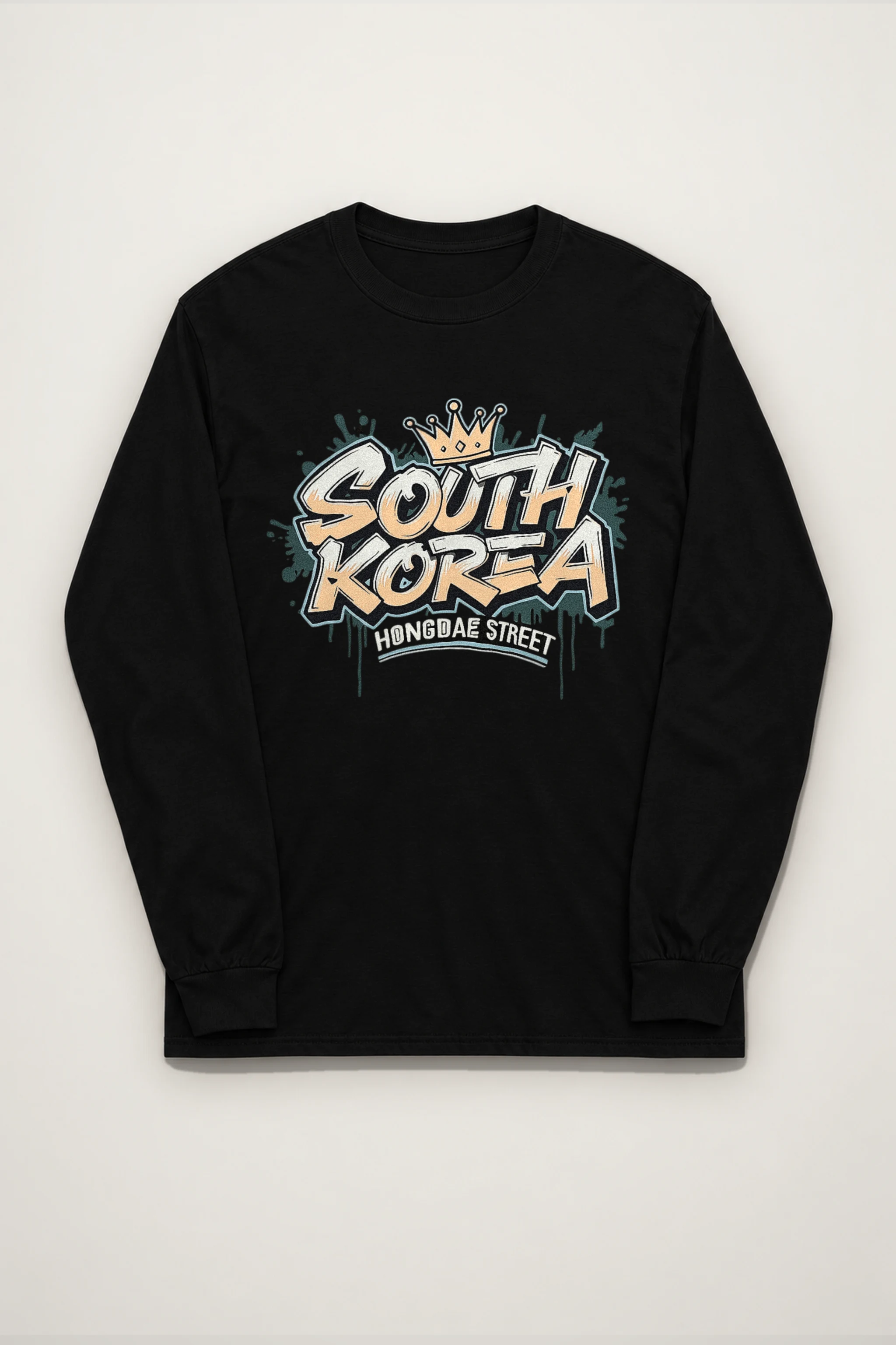 "South Korea Hongdae Street" Unisex Longsleeve T-shirt