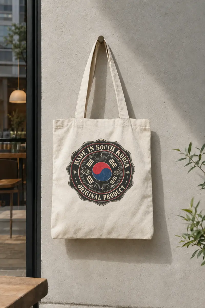 "South Korea Original" Classic Cotton Tote Bag