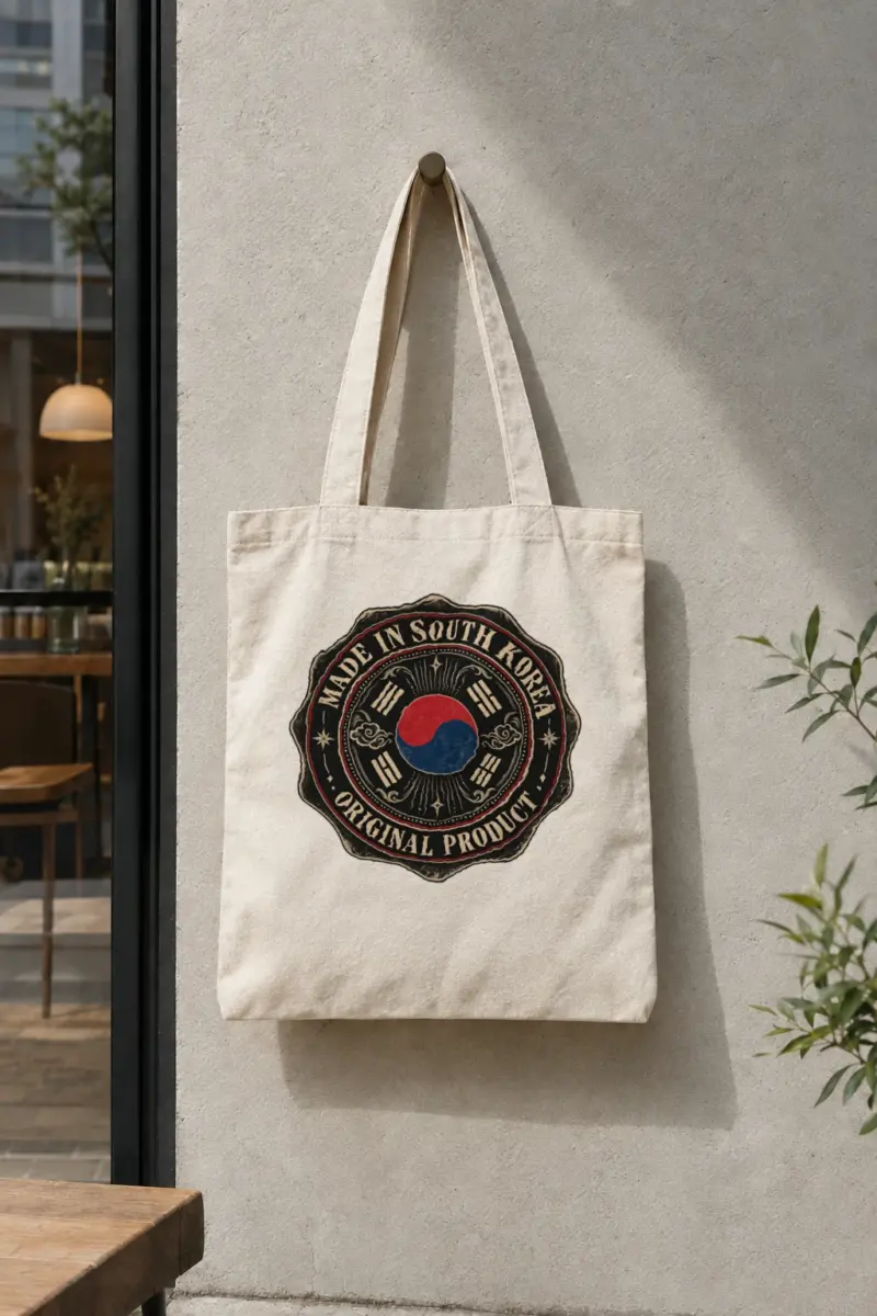 "South Korea Original" Classic Cotton Tote Bag