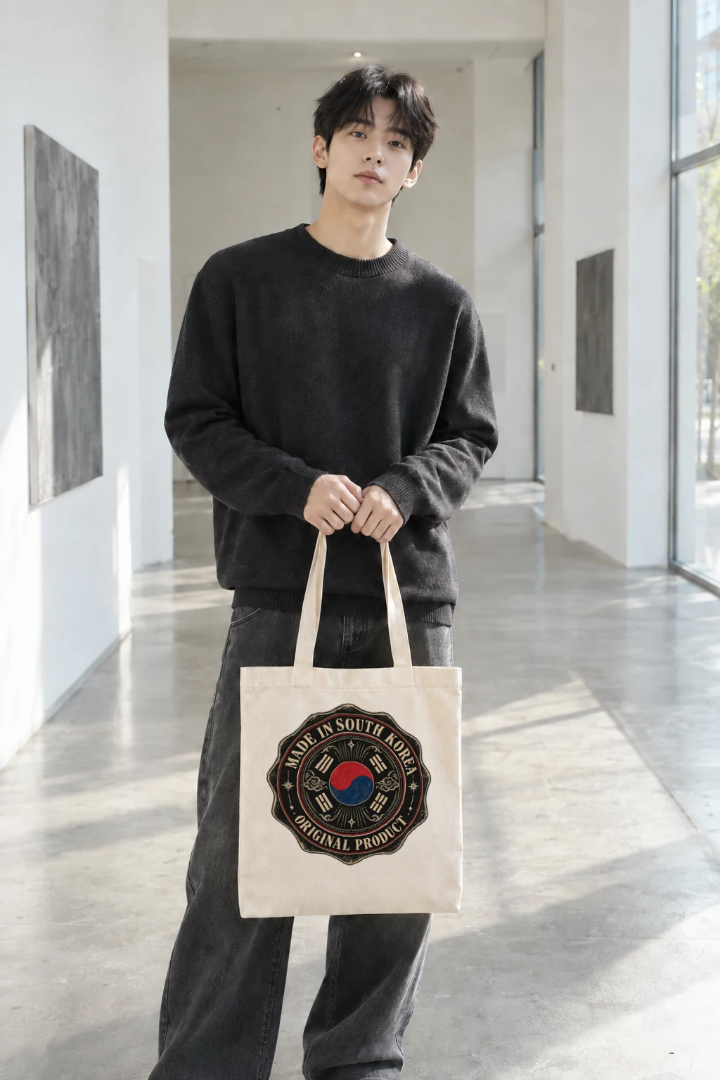 "South Korea Original" Classic Cotton Tote Bag