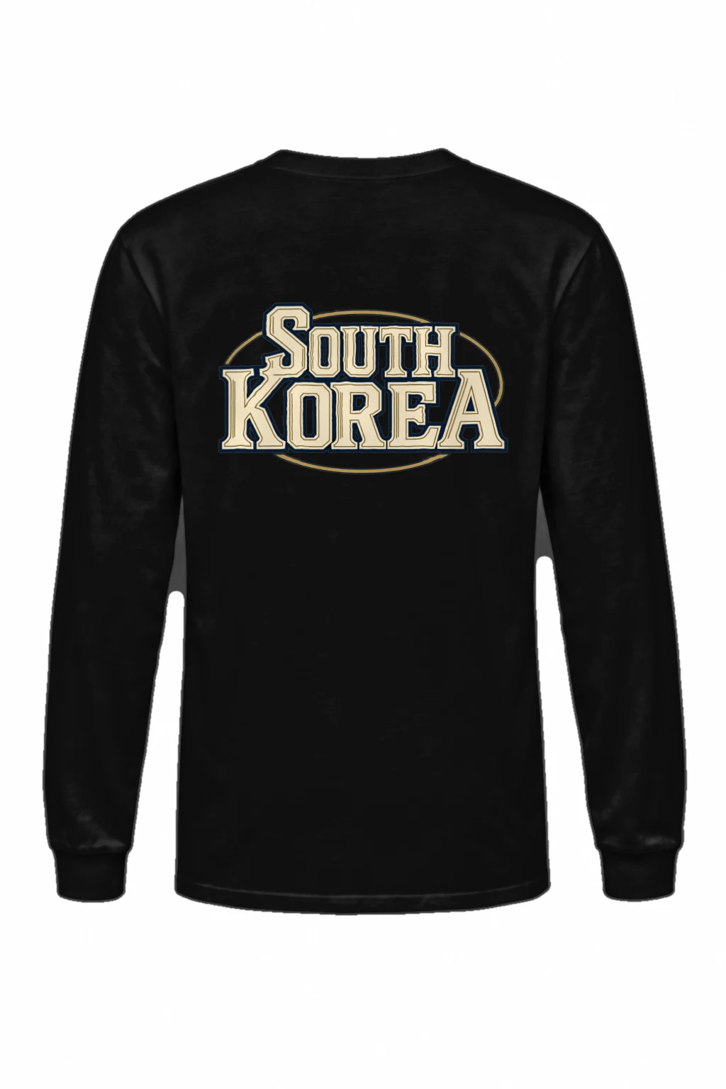 "South Korea Oval Emblem" Unisex Longsleeve T-shirt | Gildan 2400