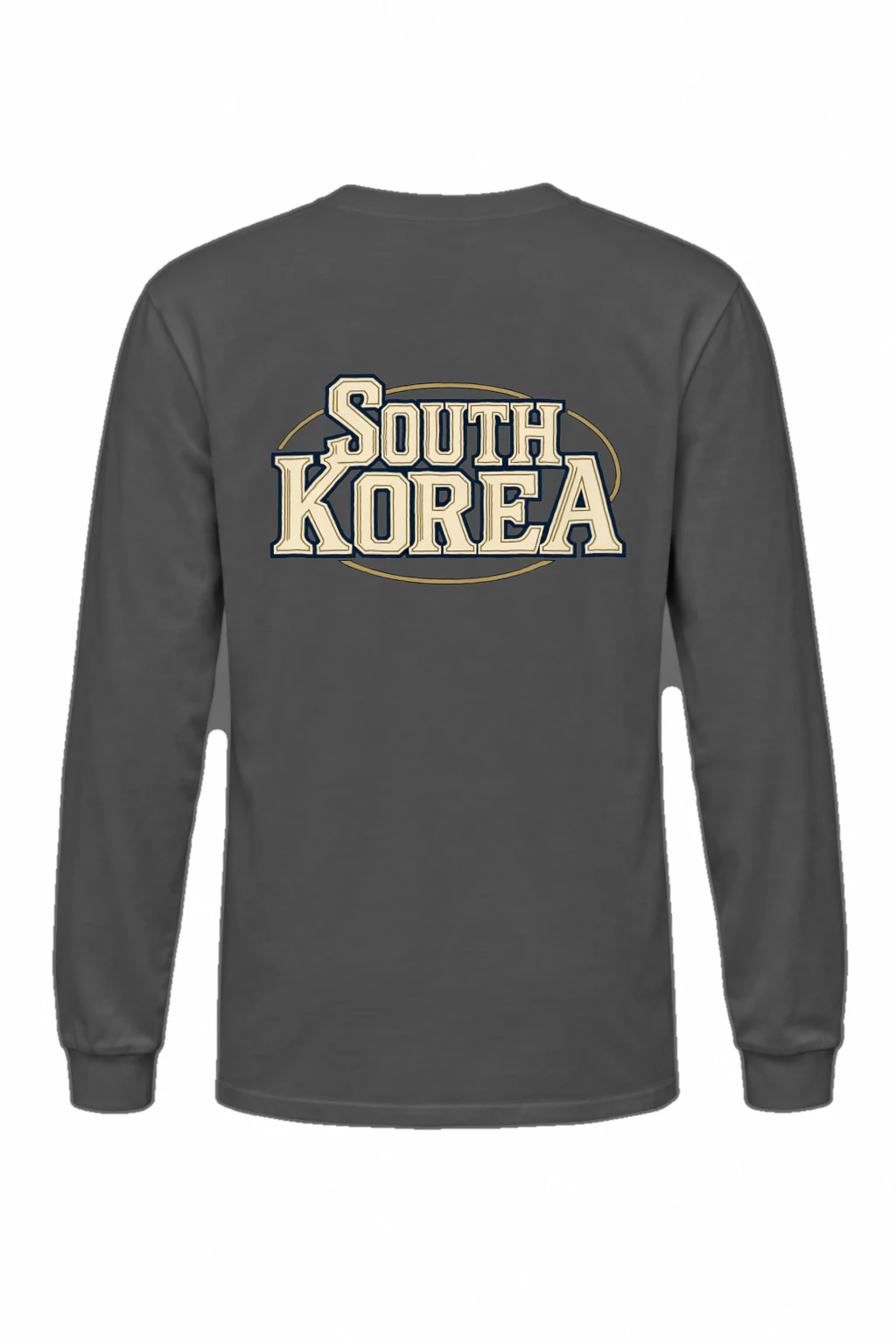 "South Korea Oval Emblem" Unisex Longsleeve T-shirt | Gildan 2400