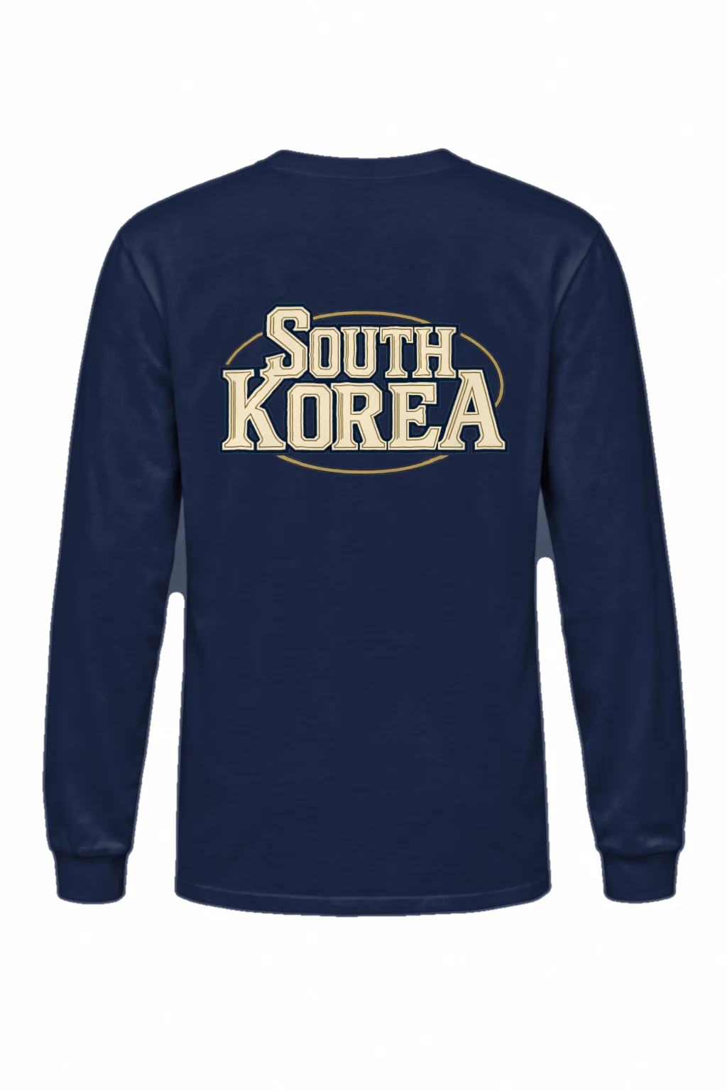 "South Korea Oval Emblem" Unisex Longsleeve T-shirt | Gildan 2400