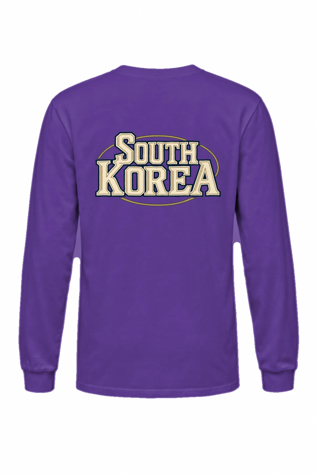 "South Korea Oval Emblem" Unisex Longsleeve T-shirt | Gildan 2400
