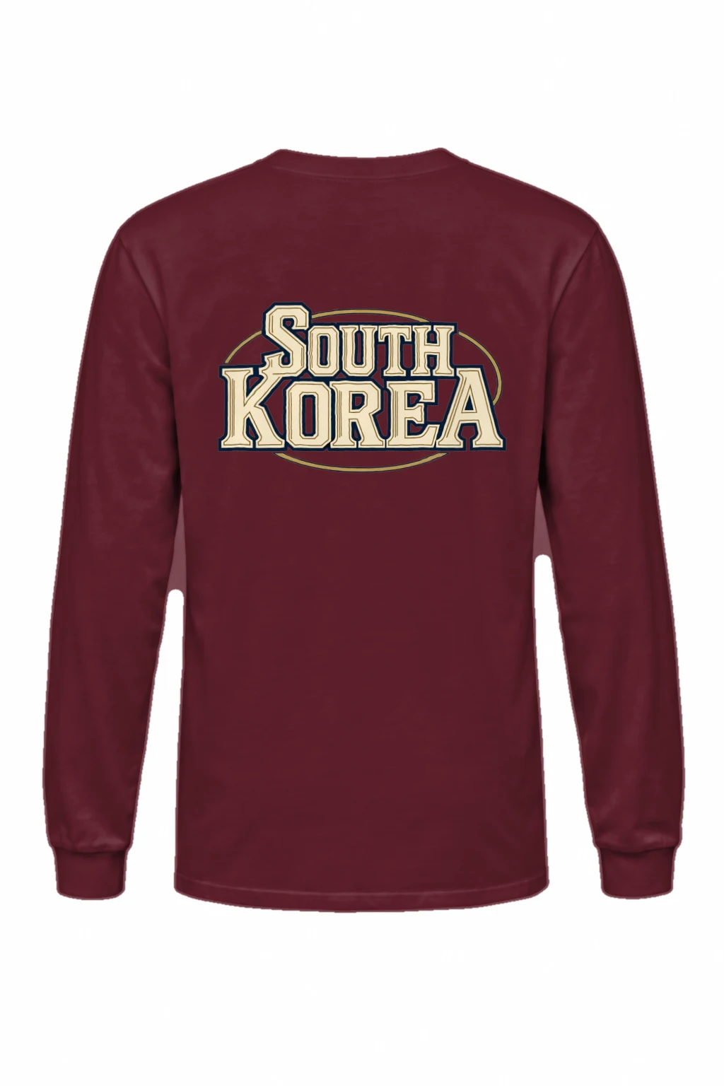 "South Korea Oval Emblem" Unisex Longsleeve T-shirt | Gildan 2400
