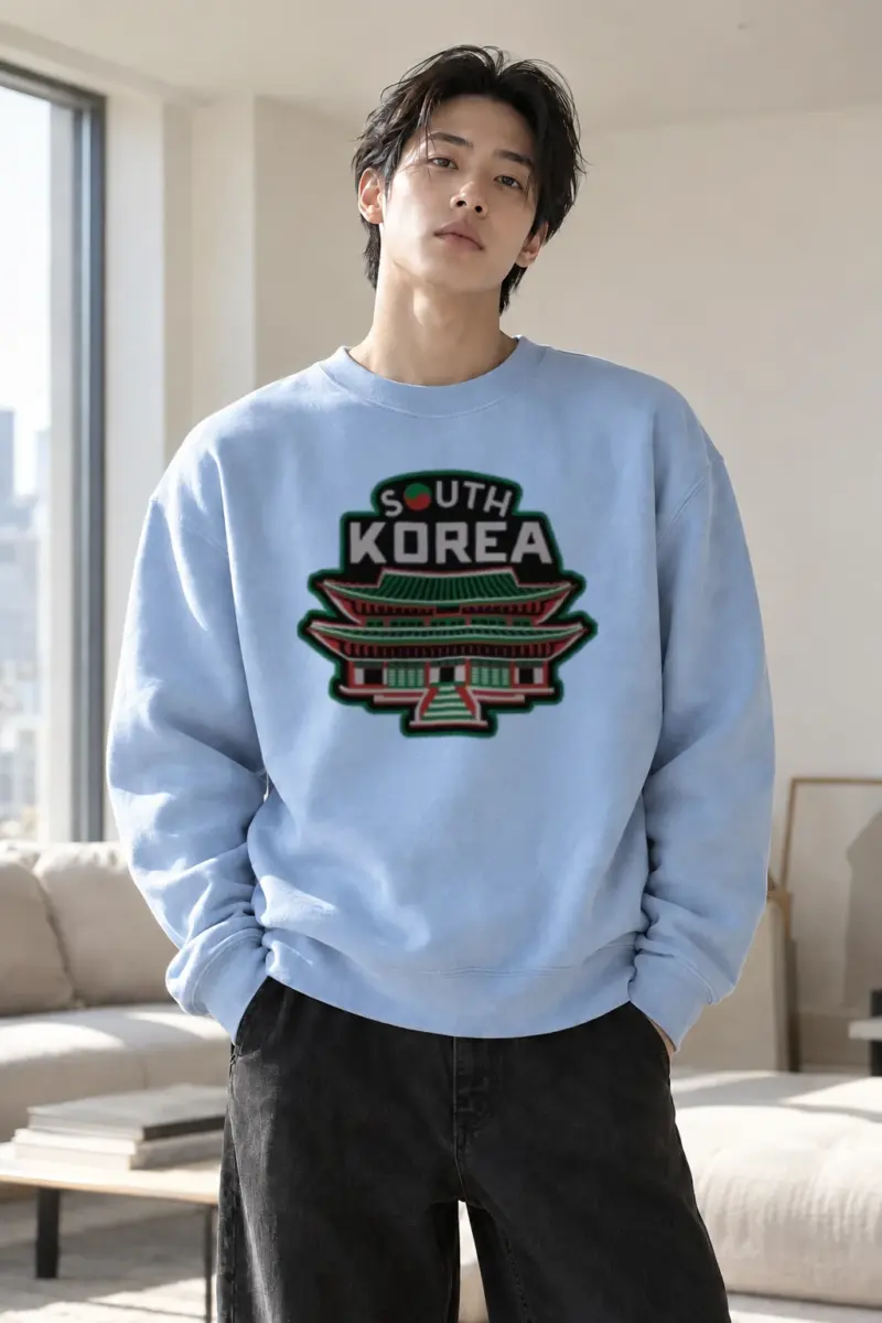 “South Korea Palace” Heavy Blend Unisex Crewneck Sweatshirt | Gildan 18000