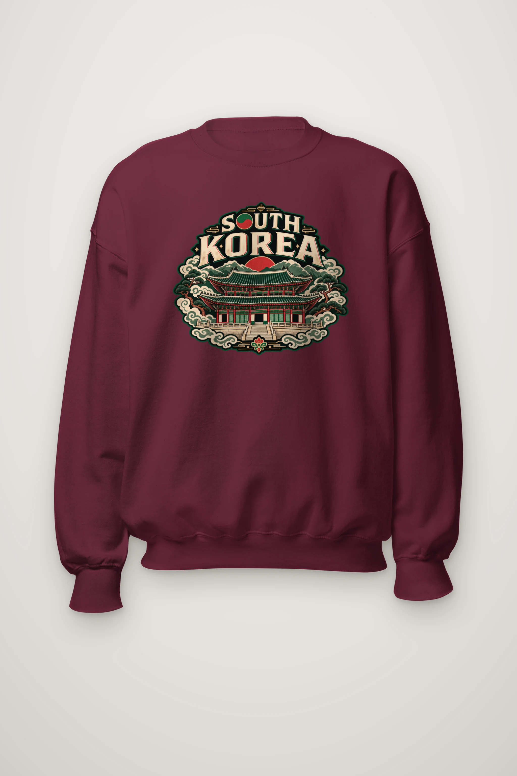 "South Korea Palace" Heavy Blend Unisex Crewneck Sweatshirt