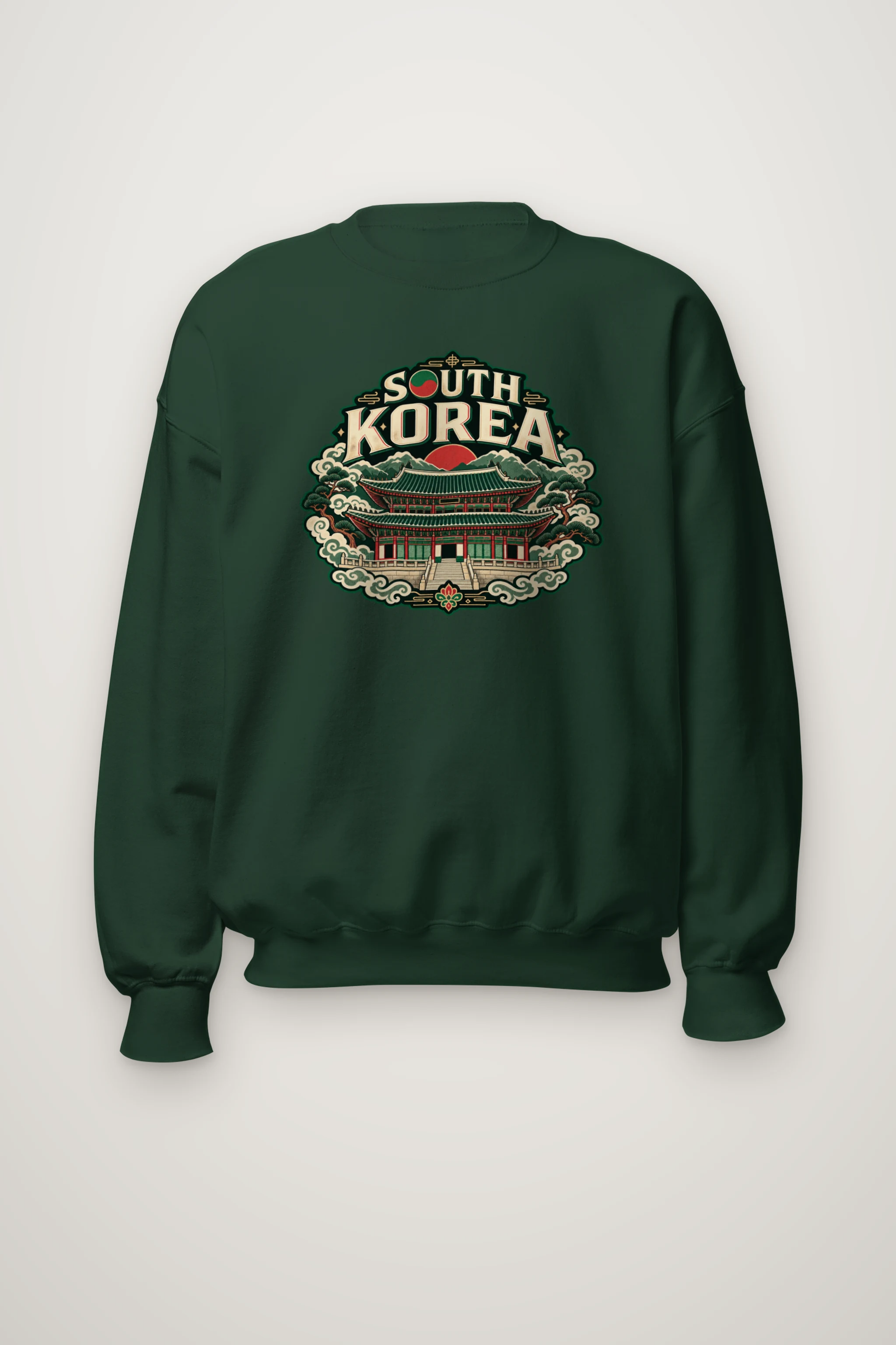 "South Korea Palace" Heavy Blend Unisex Crewneck Sweatshirt