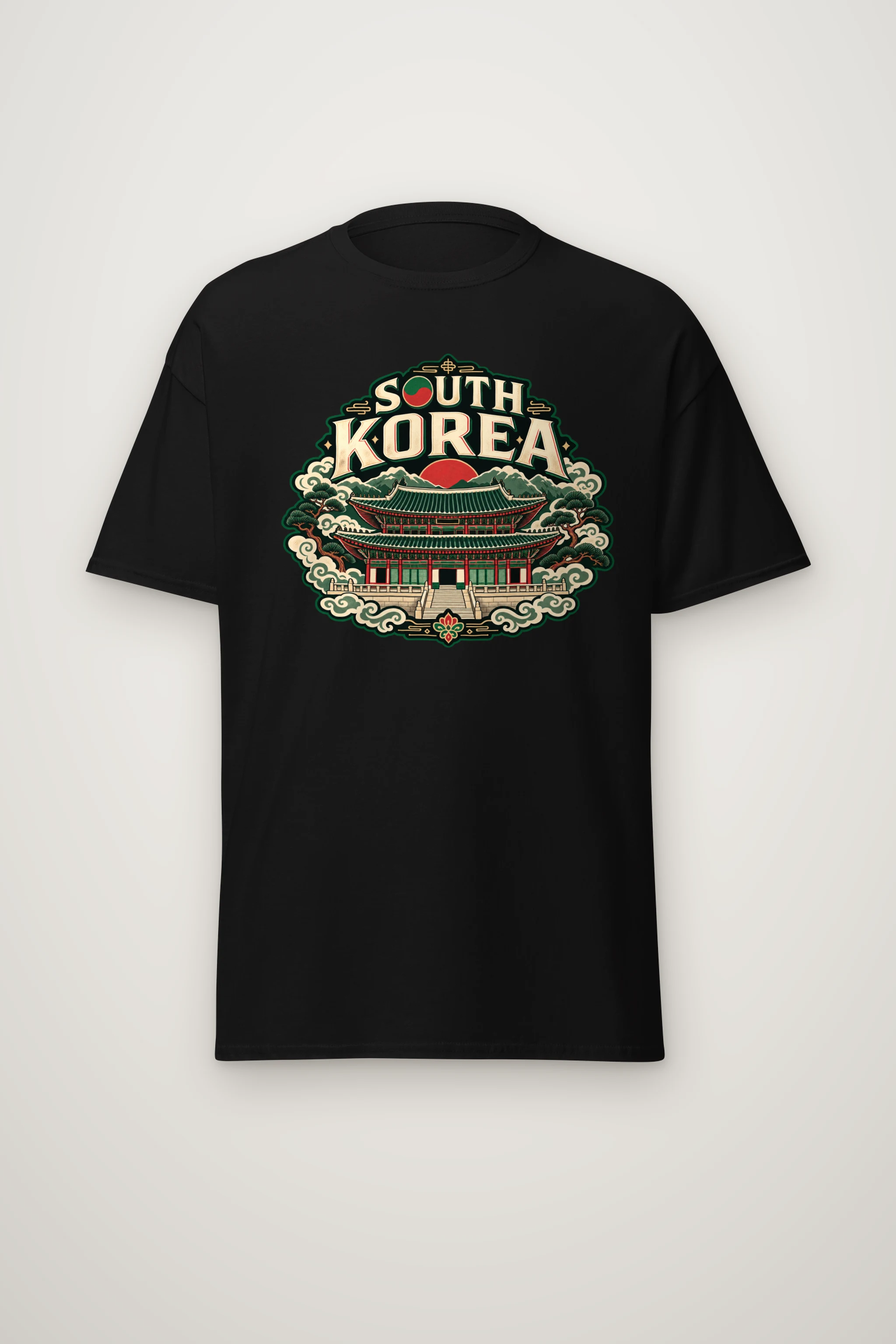 "South Korea Palace" Heavyweight Unisex Crewneck T-shirt