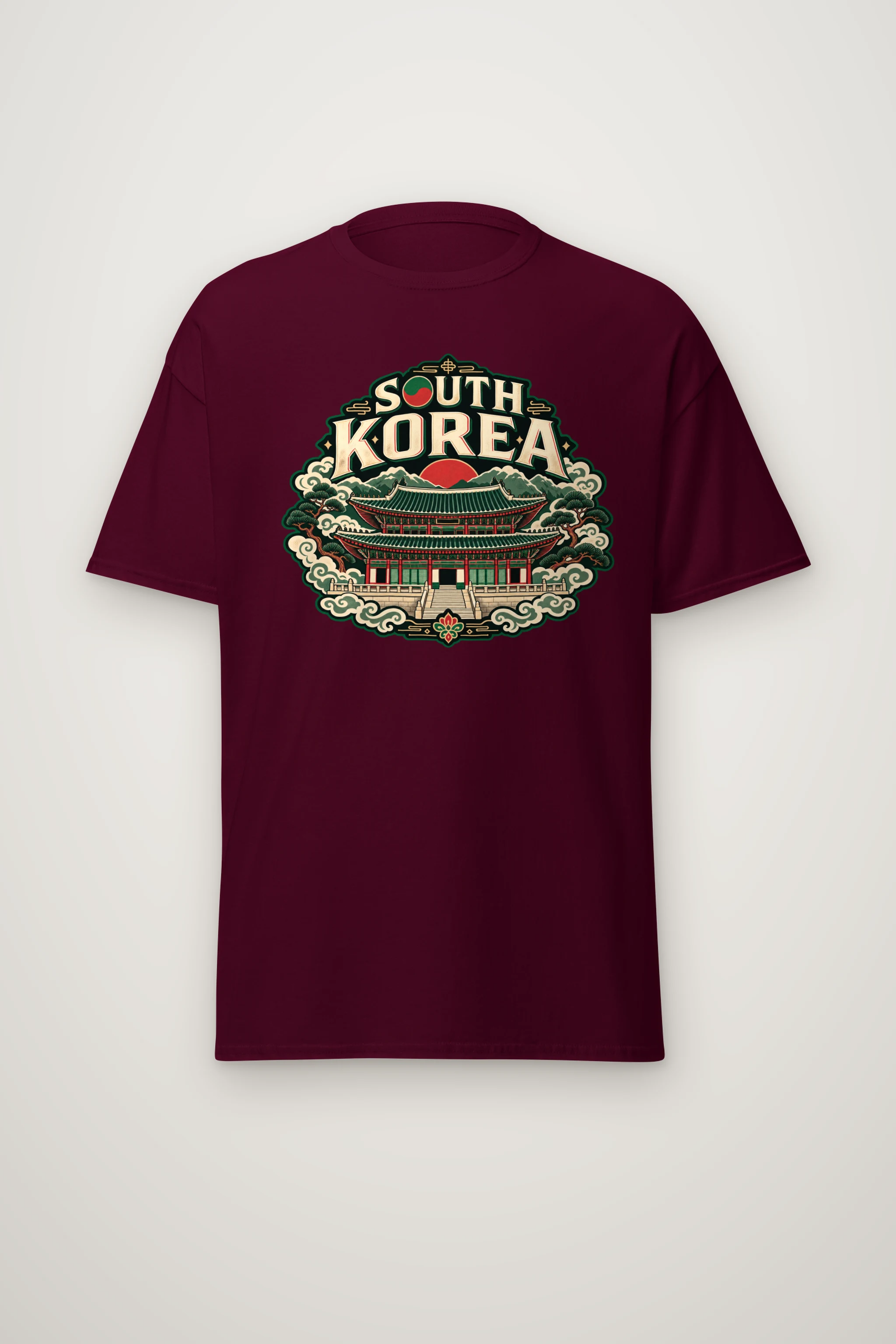 "South Korea Palace" Heavyweight Unisex Crewneck T-shirt