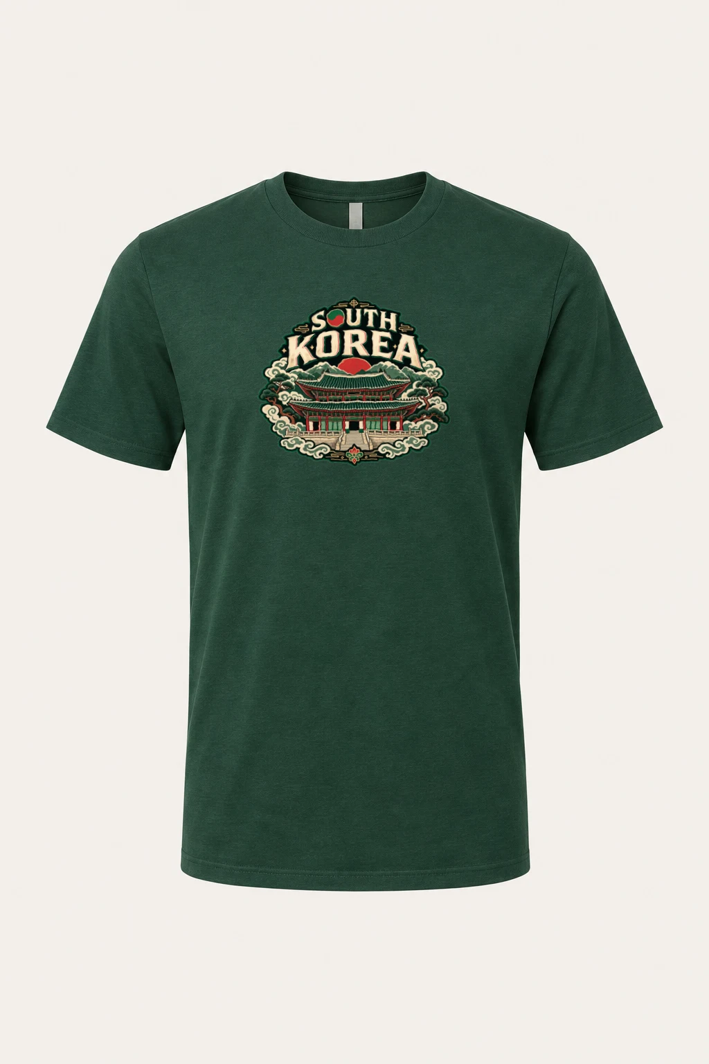 "South Korea Palace" Heavyweight Unisex Crewneck T-shirt | Gildan 5000