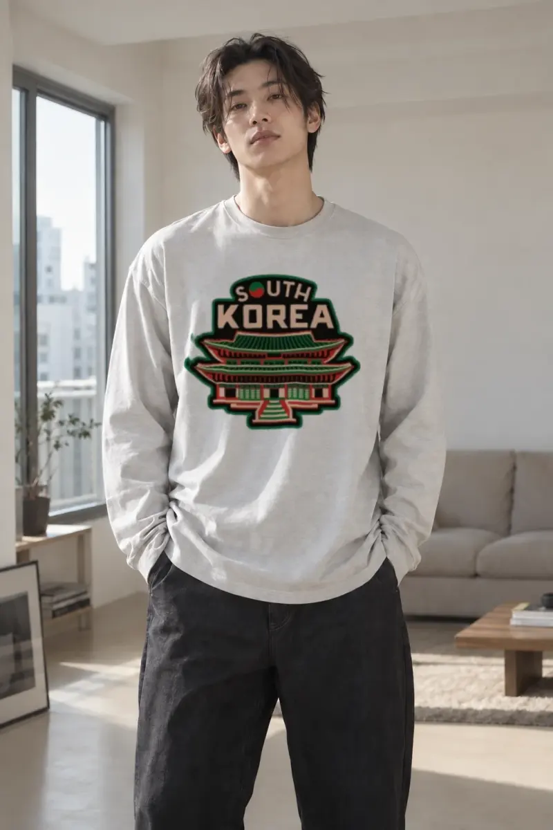 “South Korea Palace” Unisex Longsleeve T-shirt | Gildan 2400