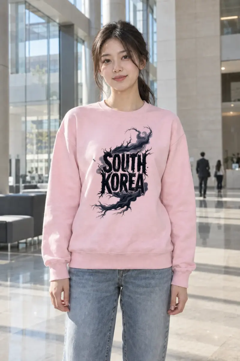 "South Korea Roots" Heavy Blend Unisex Crewneck Sweatshirt | Gildan 18000