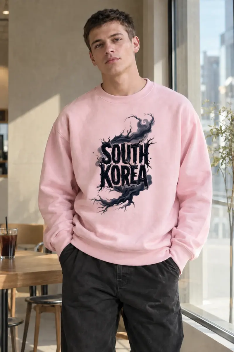 “South Korea Roots” Heavy Blend Unisex Crewneck Sweatshirt | Gildan 18000