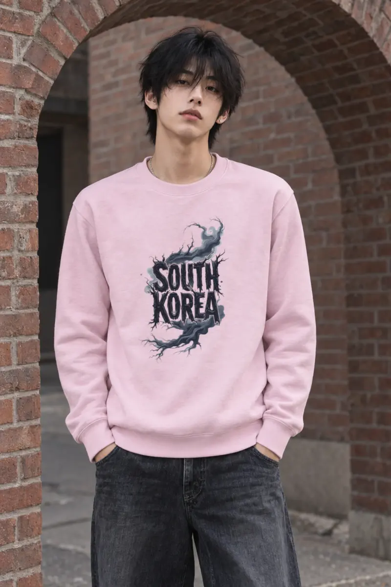 "South Korea Roots" Heavy Blend Unisex Crewneck Sweatshirt