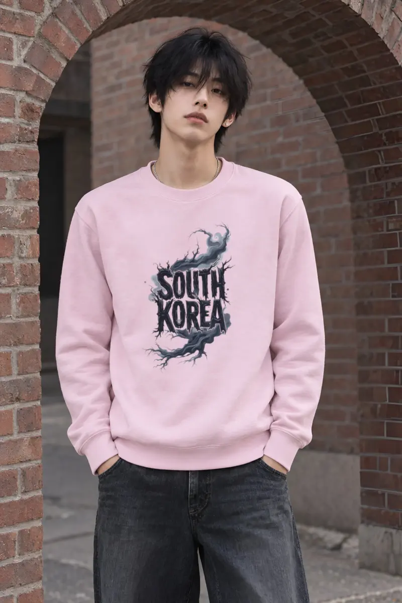 "South Korea Roots" Heavy Blend Unisex Crewneck Sweatshirt