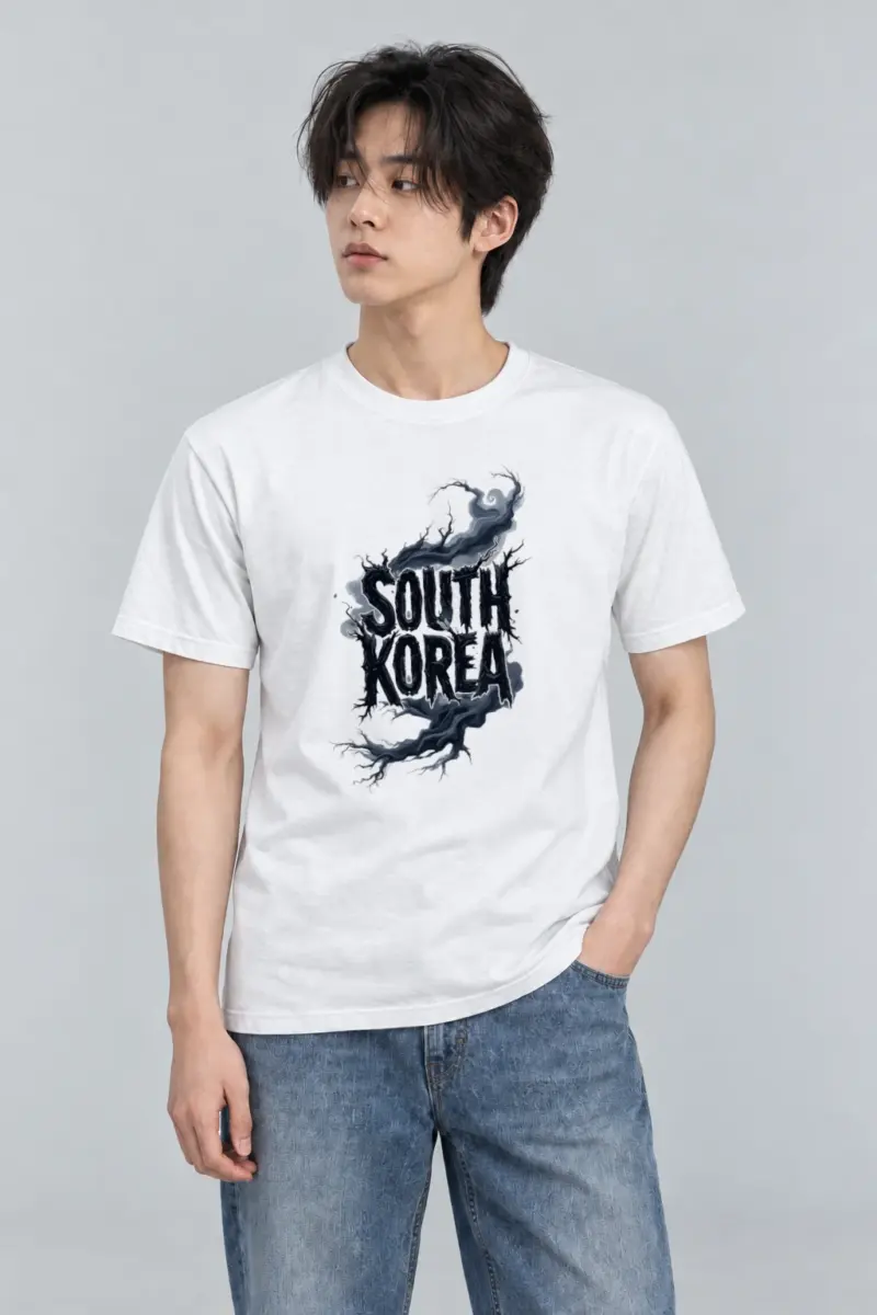 "South Korea Roots" Heavyweight Unisex Crewneck T-shirt