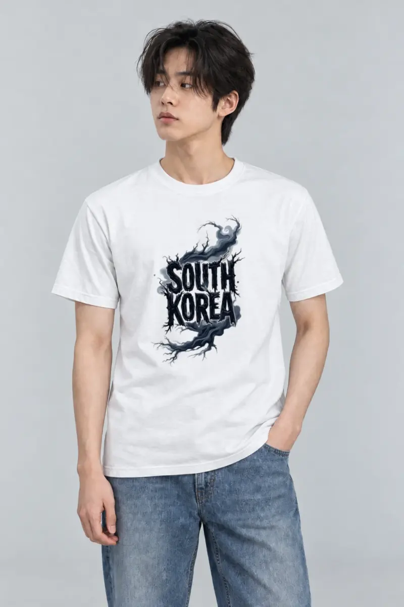 "South Korea Roots" Heavyweight Unisex Crewneck T-shirt