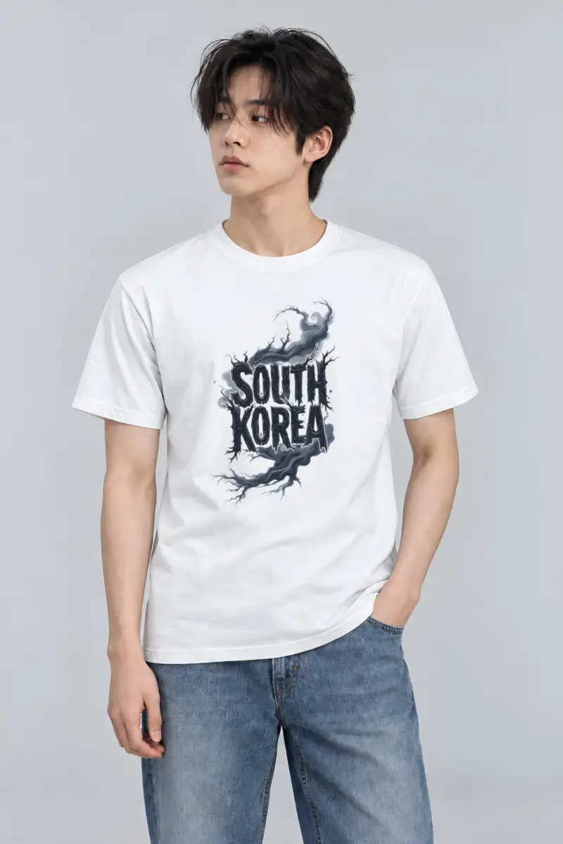 "South Korea Roots" Heavyweight Unisex Crewneck T-shirt