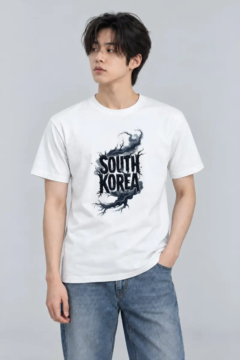 "South Korea Roots" Heavyweight Unisex Crewneck T-shirt