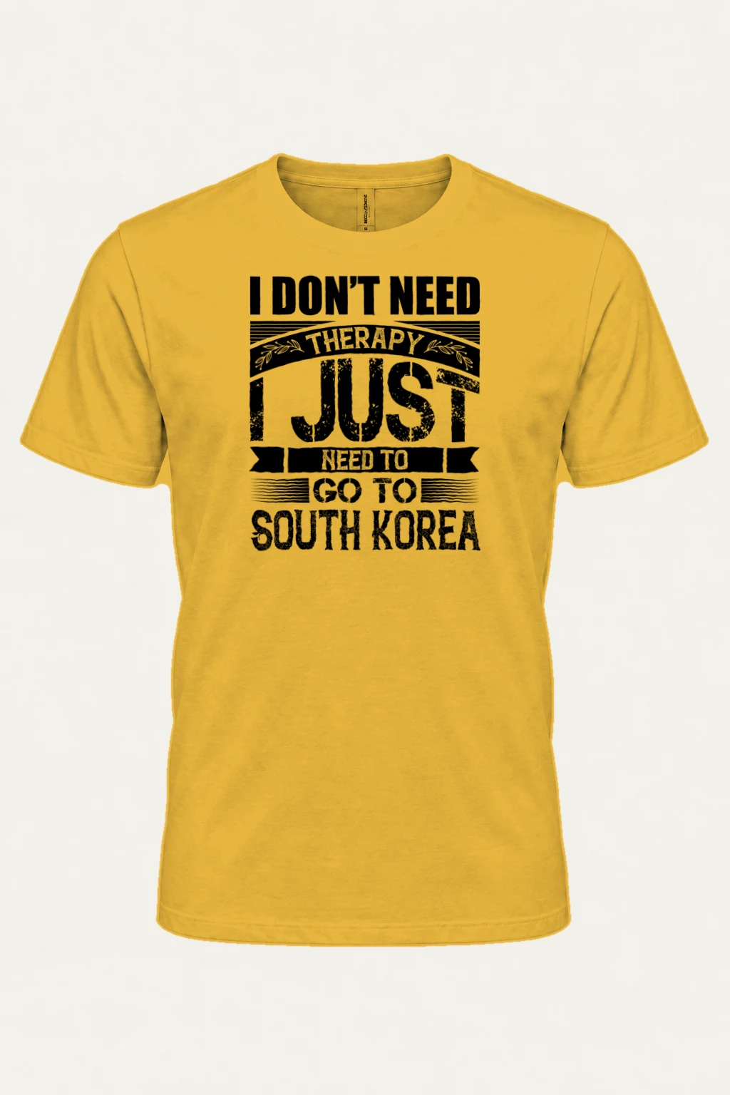 "South Korea Therapy" Heavyweight Unisex Crewneck T-shirt | Gildan 5000