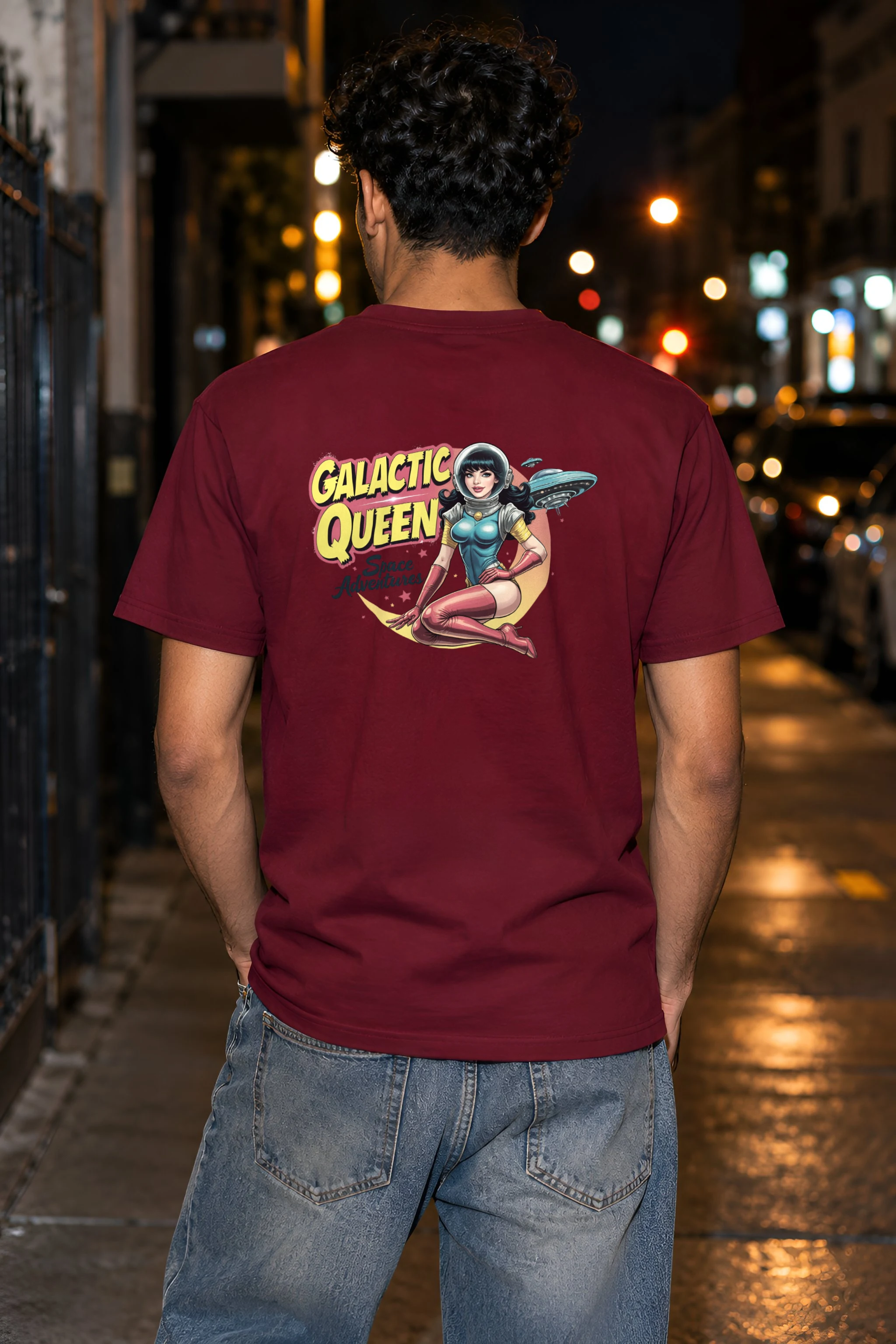 "Space Adventures" Heavyweight Unisex Crewneck T-shirt