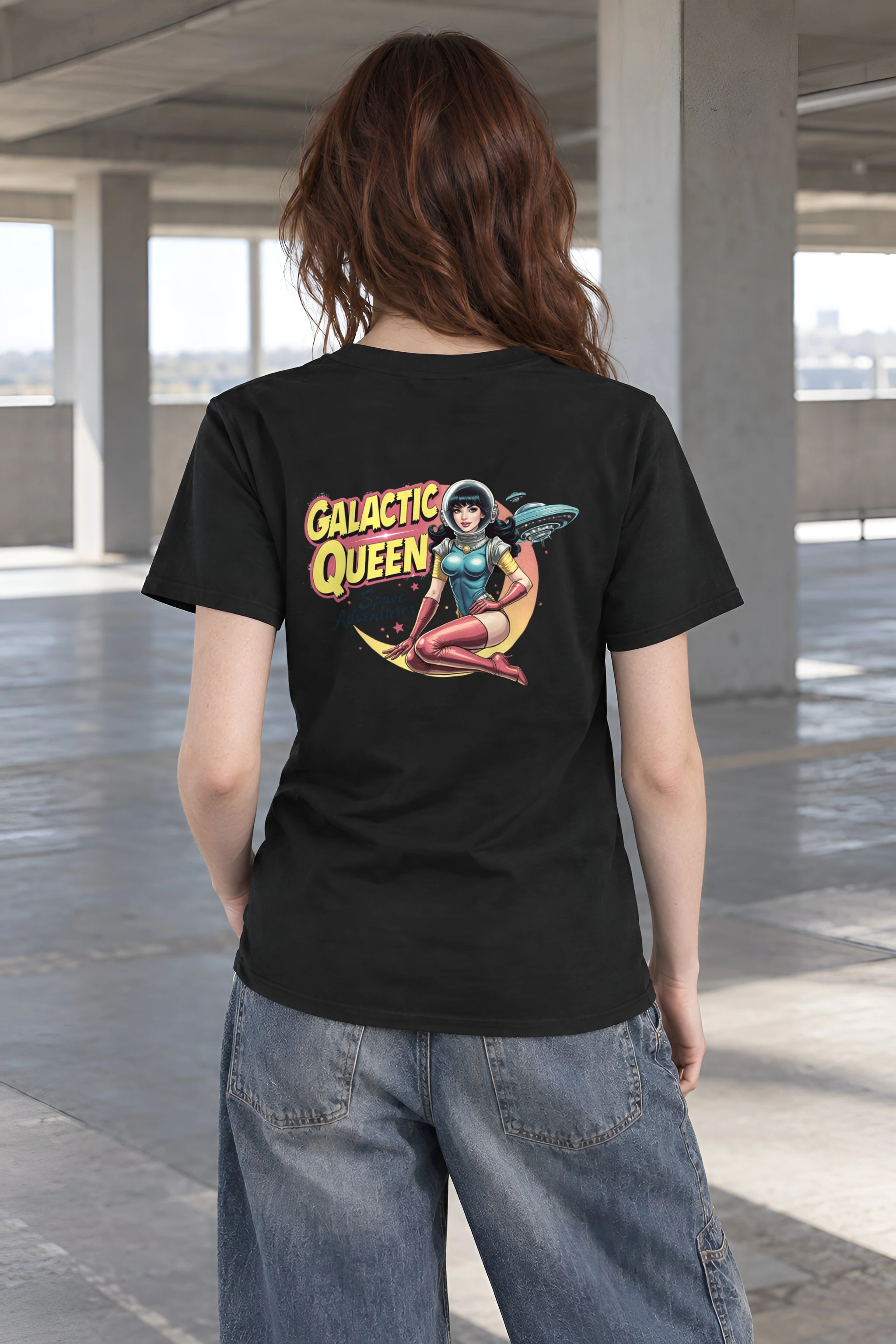 "Space Adventures" Heavyweight Unisex Crewneck T-shirt