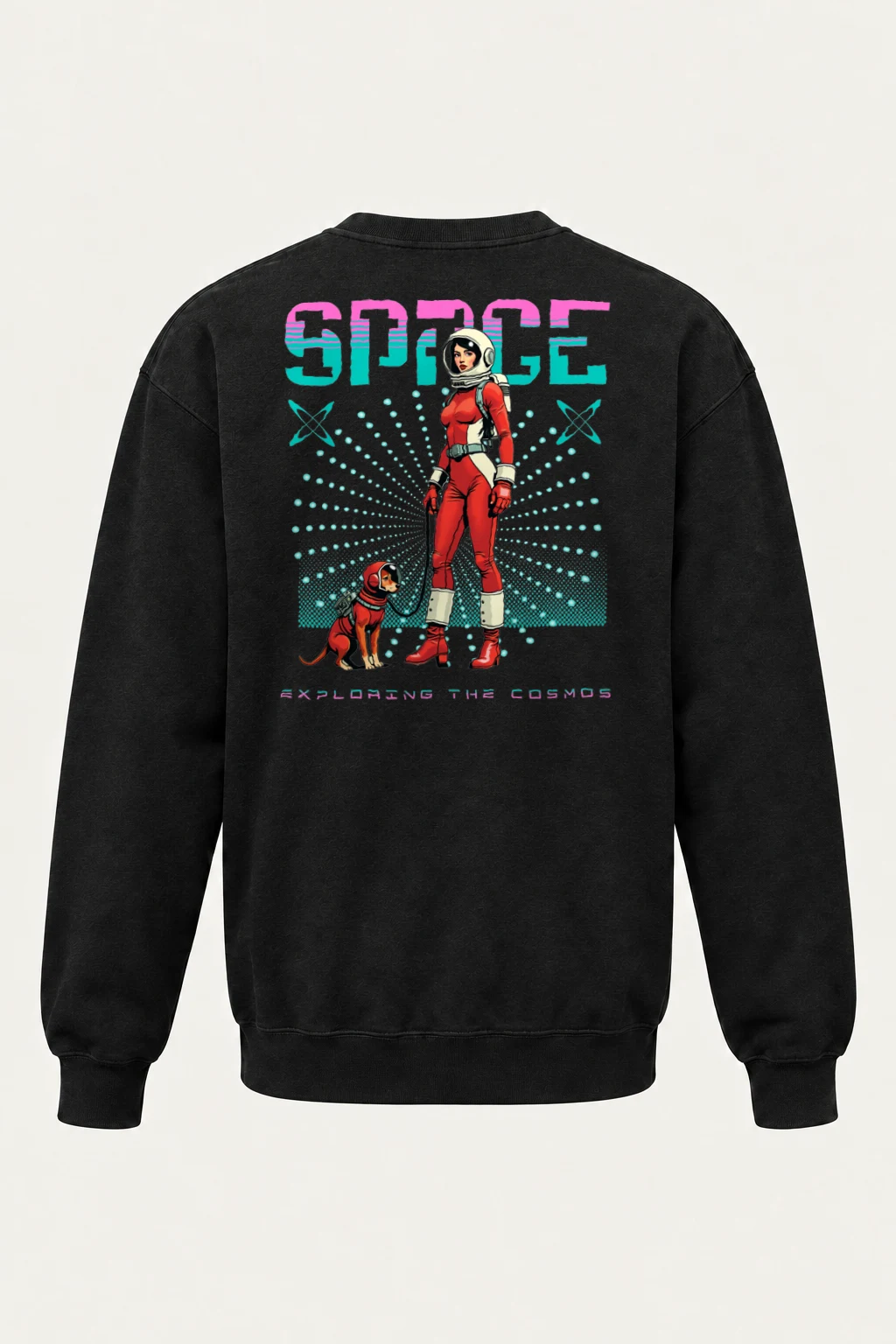 "Space Exploring The Cosmos" Heavy Blend Unisex Crewneck Sweatshirt | Gildan 18000