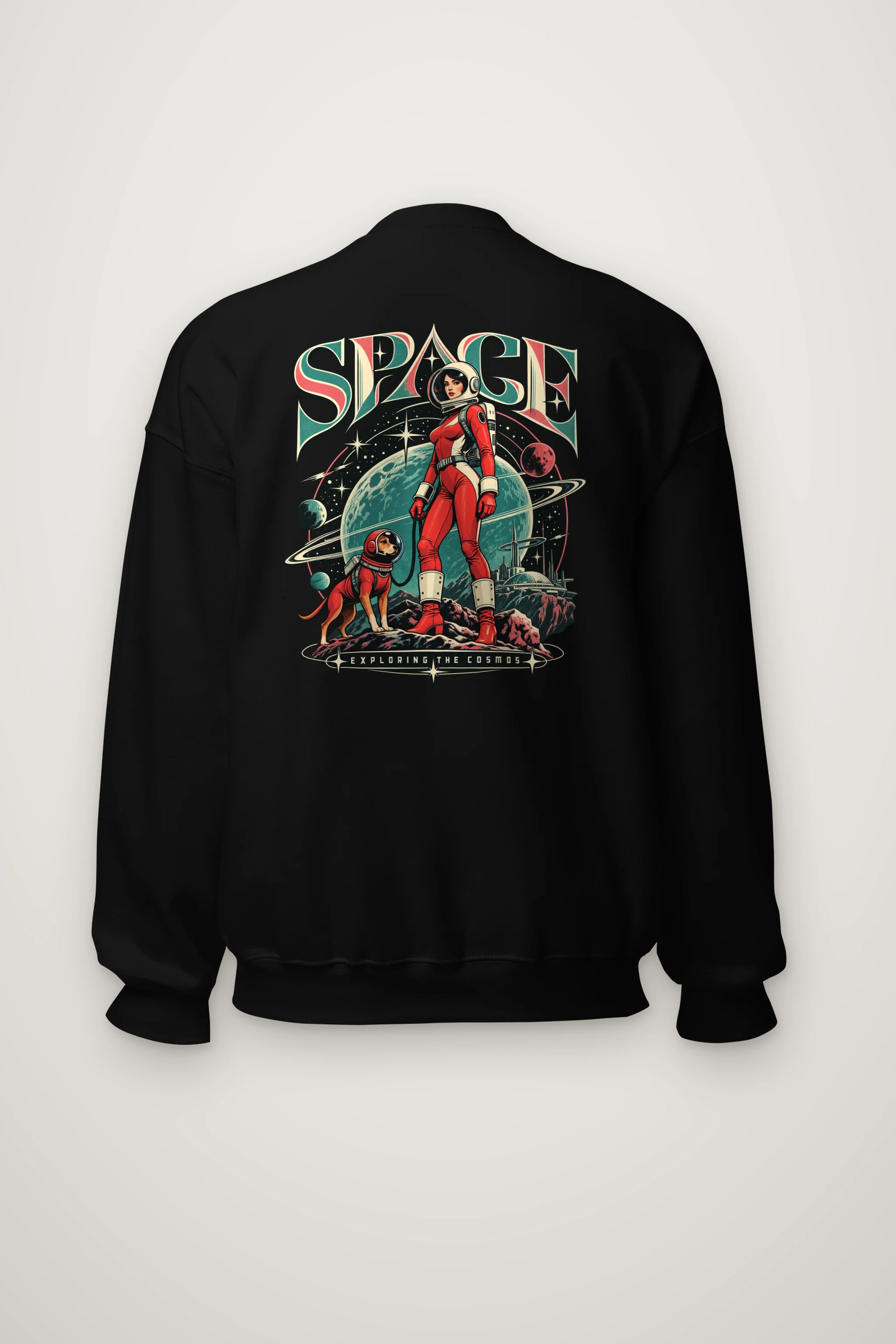 "Space Exploring The Cosmos" Heavy Blend Unisex Crewneck Sweatshirt
