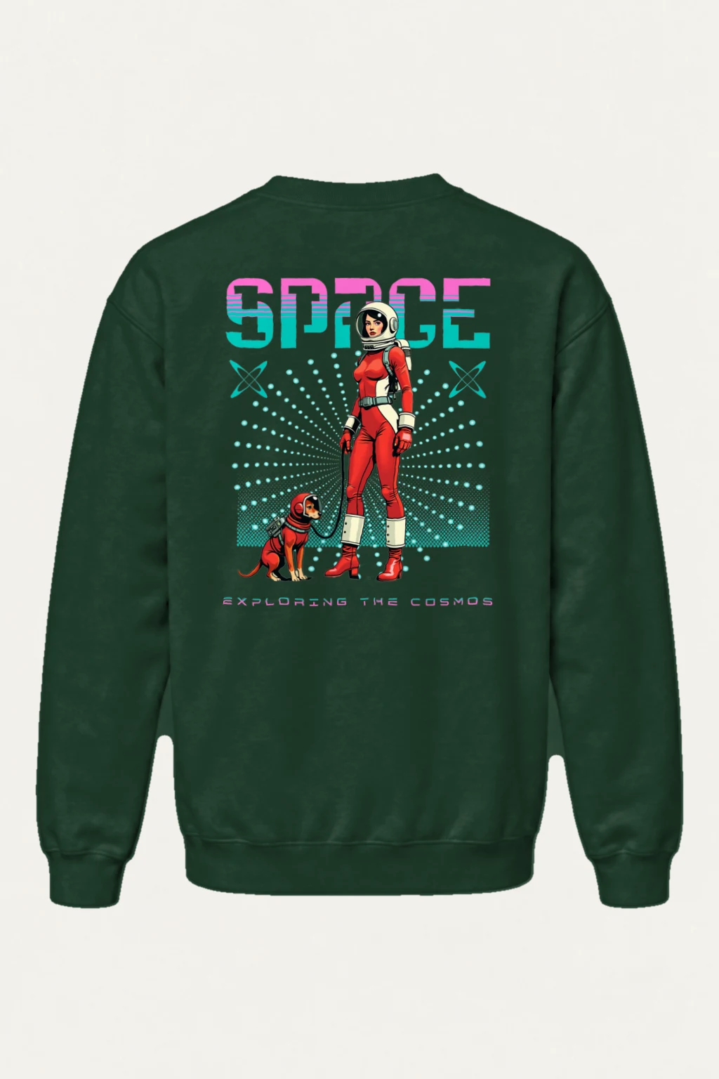 "Space Exploring The Cosmos" Heavy Blend Unisex Crewneck Sweatshirt | Gildan 18000