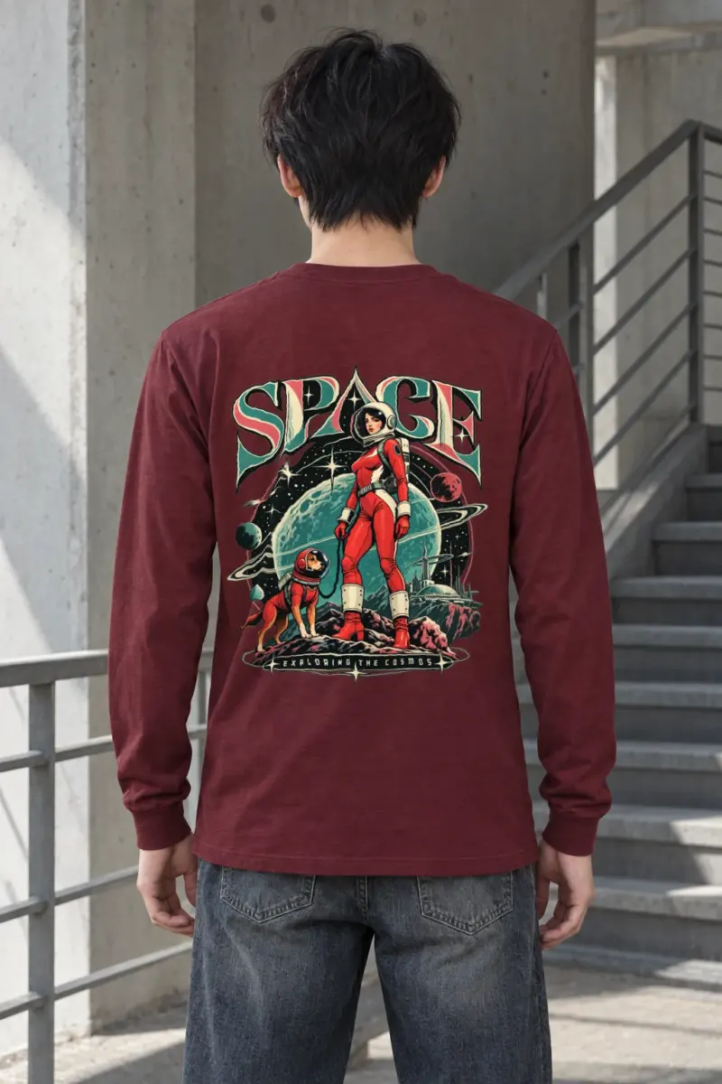"Space Exploring The Cosmos" Unisex Longsleeve T-shirt