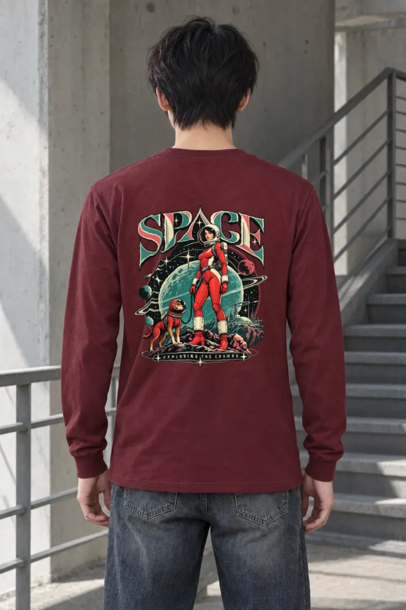 "Space Exploring The Cosmos" Unisex Longsleeve T-shirt
