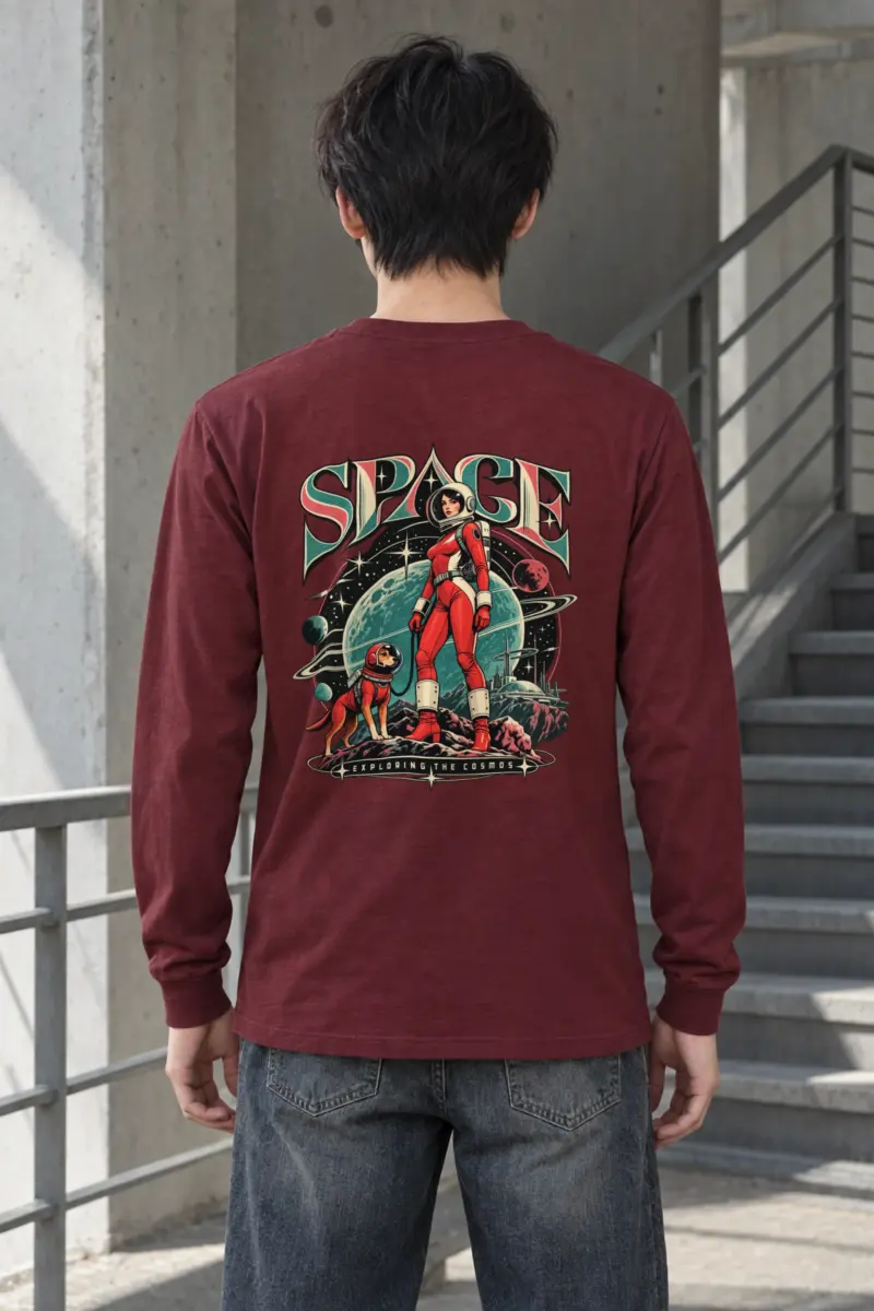 "Space Exploring The Cosmos" Unisex Longsleeve T-shirt
