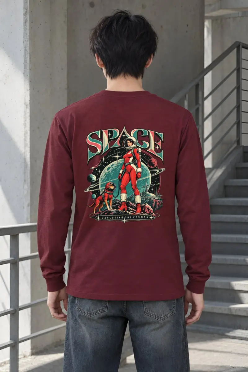 "Space Exploring The Cosmos" Unisex Longsleeve T-shirt