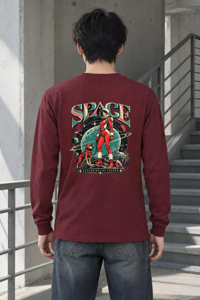 "Space Exploring The Cosmos" Unisex Longsleeve T-shirt