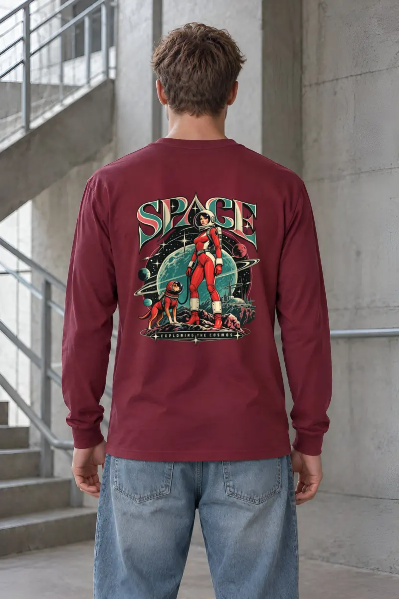 "Space Exploring The Cosmos" Unisex Longsleeve T-shirt