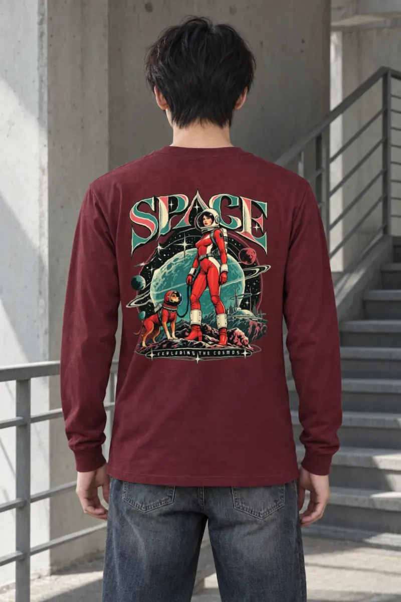 "Space Exploring The Cosmos" Unisex Longsleeve T-shirt