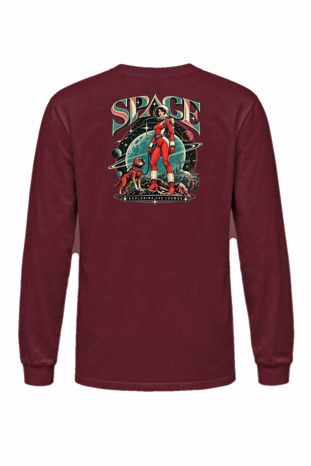 "Space Exploring The Cosmos" Unisex Longsleeve T-shirt | Gildan 2400
