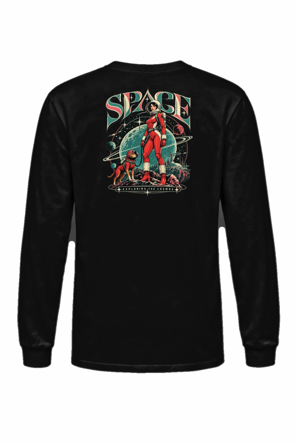 "Space Exploring The Cosmos" Unisex Longsleeve T-shirt | Gildan 2400