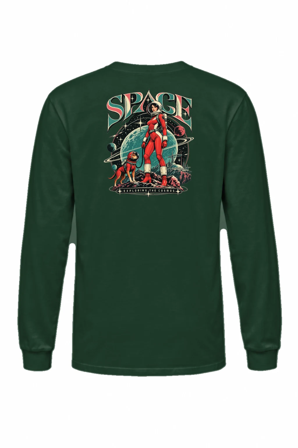 "Space Exploring The Cosmos" Unisex Longsleeve T-shirt | Gildan 2400