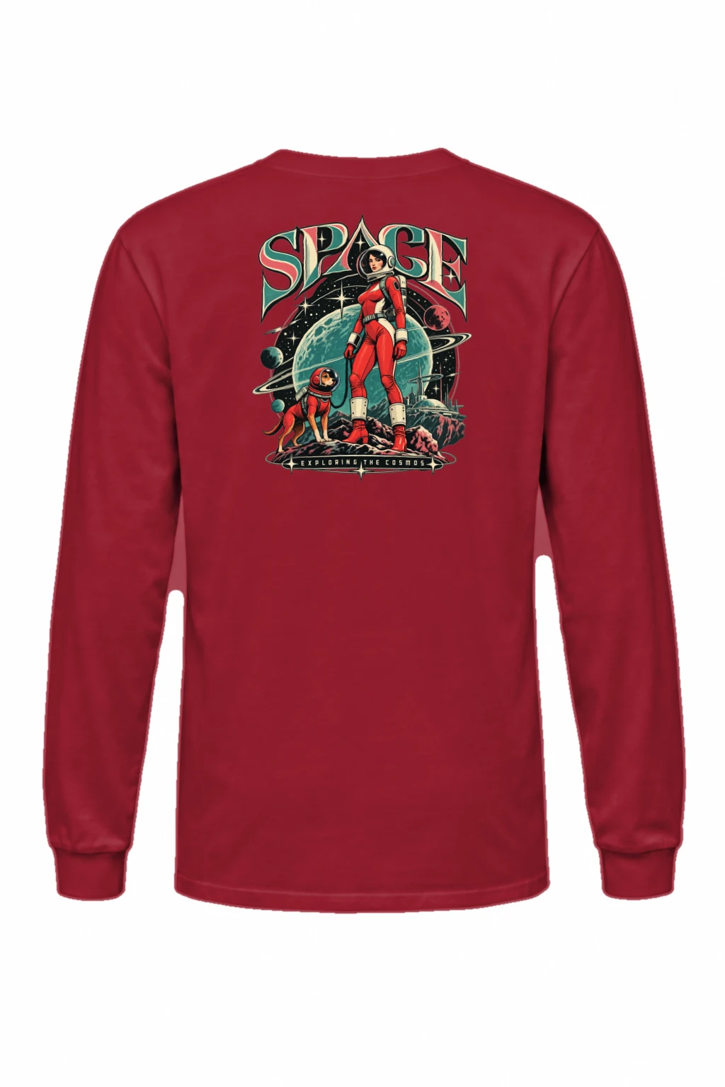 "Space Exploring The Cosmos" Unisex Longsleeve T-shirt | Gildan 2400