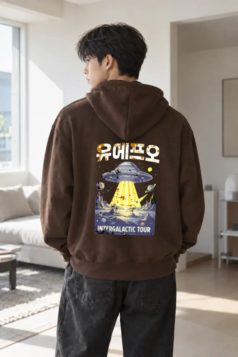 “Space Intergalactic Tour” Heavy Blend Unisex Pullover Hoodie | Gildan 18500