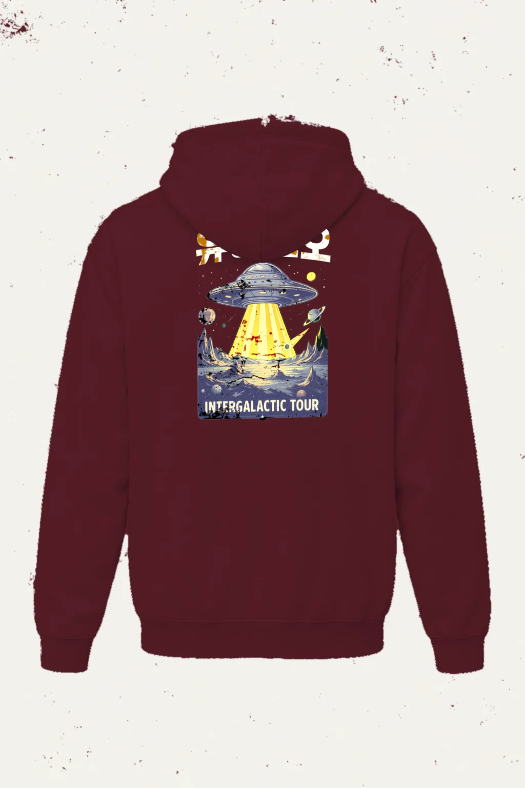 "Space Intergalactic Tour" Heavy Blend Unisex Pullover Hoodie | Gildan 18500