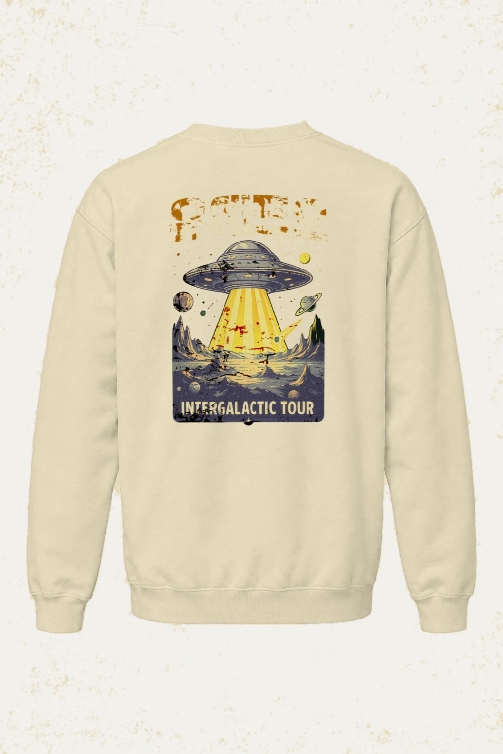 "Space Intergalactic Tour" Unisex Sponge Fleece Crewneck Sweatshirt | Bella + Canvas 3901