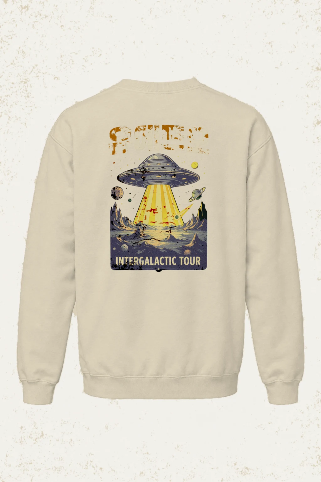"Space Intergalactic Tour" Unisex Sponge Fleece Crewneck Sweatshirt | Bella + Canvas 3901