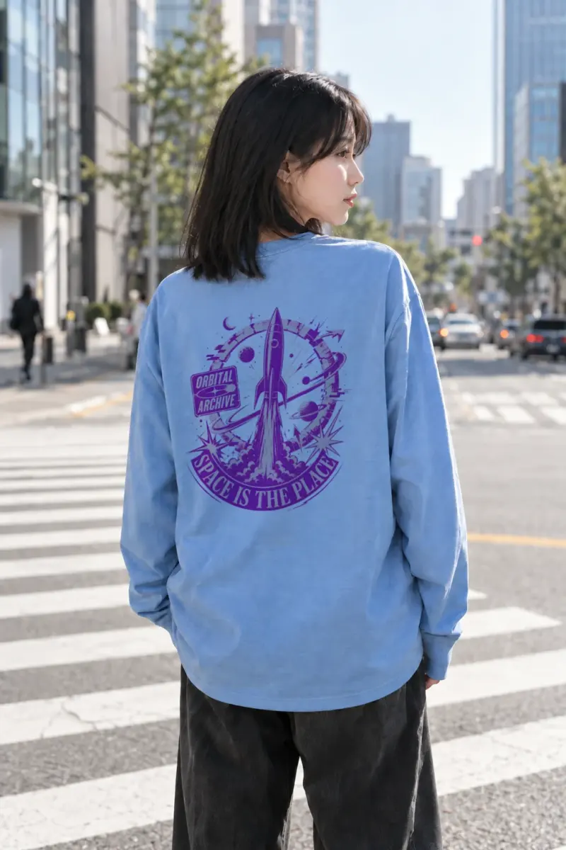 "Space Is The Place" Unisex Longsleeve T-shirt | Gildan 2400