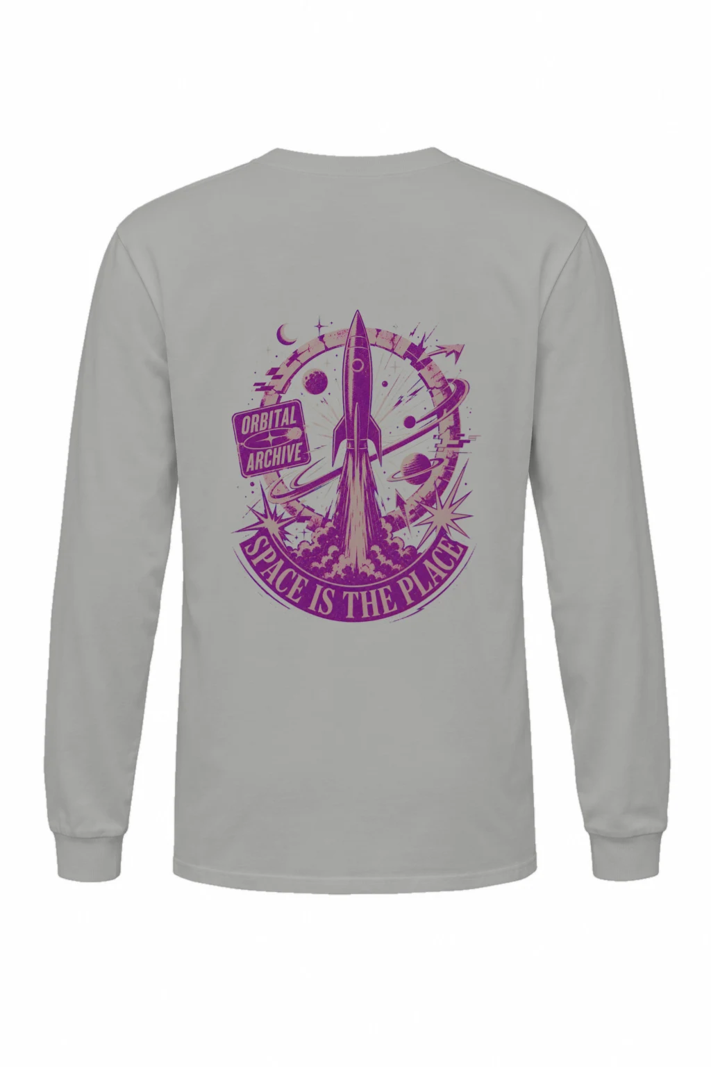 "Space Is The Place" Unisex Longsleeve T-shirt | Gildan 2400